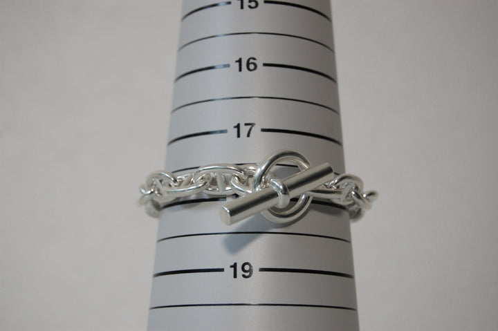 HERMES(エルメス) シェーヌダンクル MM 17 Silver H101994B 00017 鑑定書付き ブレスレット