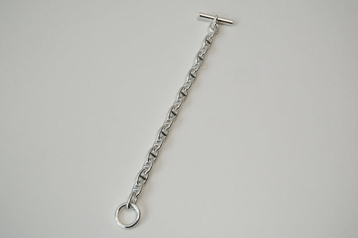 HERMES(エルメス) シェーヌダンクル mm 18 Silver H101994B 00018 鑑定書付き ブレスレット