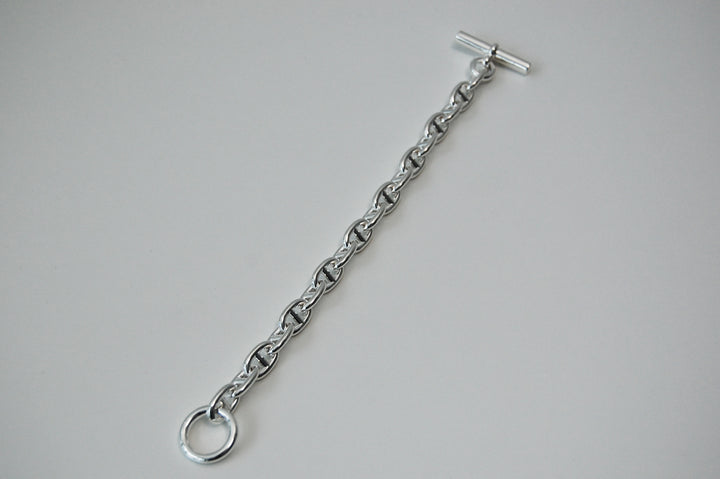 HERMES(エルメス) シェーヌダンクル mm 18 Silver H101994B 00018 鑑定書付き ブレスレット