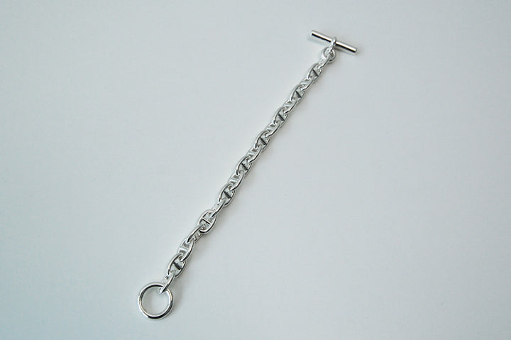 HERMES(エルメス) シェーヌダンクル mm 18 Silver H101994B 00018 鑑定書付き ブレスレット