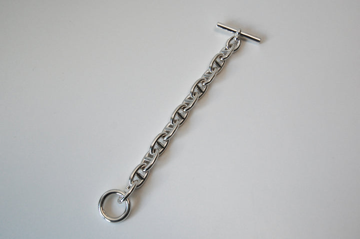 HERMES(エルメス) シェーヌダンクル TGM 11 Silver H101995B 00011 鑑定書付き ブレスレット