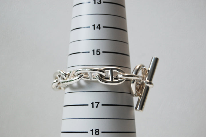 HERMES(エルメス) シェーヌダンクル TGM 11 Silver H101995B 00011 鑑定書付き ブレスレット