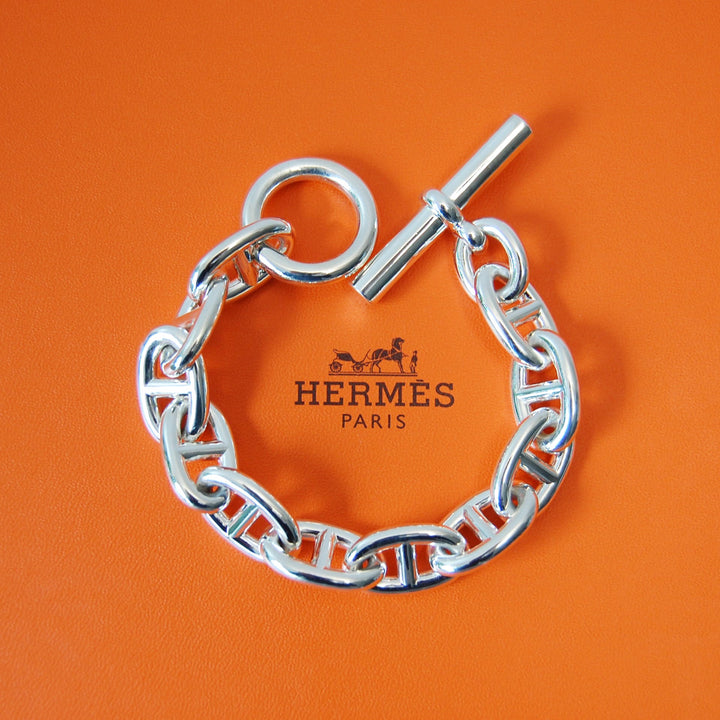 HERMES(エルメス) シェーヌダンクル TGM 11コマ H101995B 00011 鑑定書付き ブレスレット