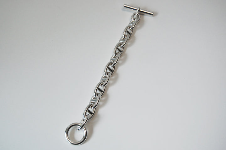 HERMES(エルメス) シェーヌダンクル ブレスレット TGM 12コマ 鑑定書付き