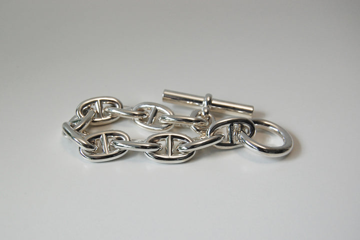 HERMES(エルメス) シェーヌダンクル TGM 11コマ H101995B 00011 鑑定書付き ブレスレット