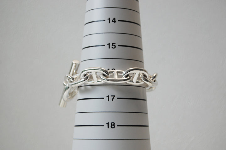 HERMES(エルメス) シェーヌダンクル ブレスレット TGM 12コマ 鑑定書付き