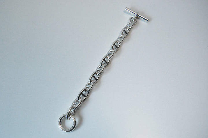 HERMES(エルメス) シェーヌダンクルブレスレット  TGM 12コマ 鑑定書付き