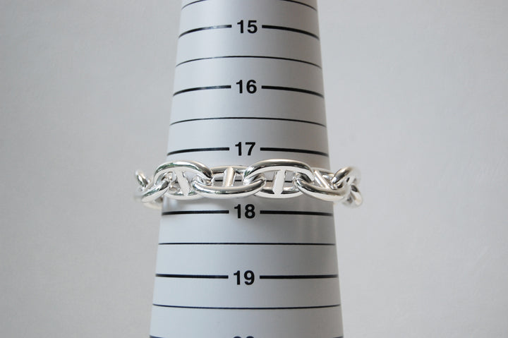 HERMES(エルメス) シェーヌダンクルブレスレット  TGM 12コマ 鑑定書付き