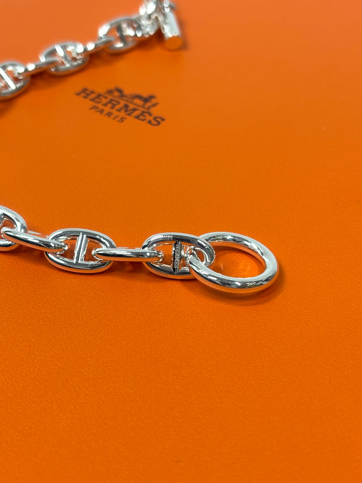 HERMES エルメス シェーヌダンクルブレスレット MM17コマ