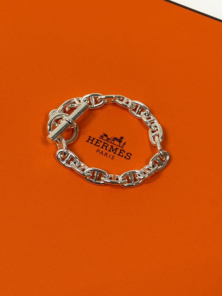 HERMES エルメス シェーヌダンクル ブレスレット MM17コマ
