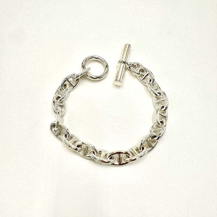 エルメス HERMES シェーヌダンクル ブレスレット MM17コマ