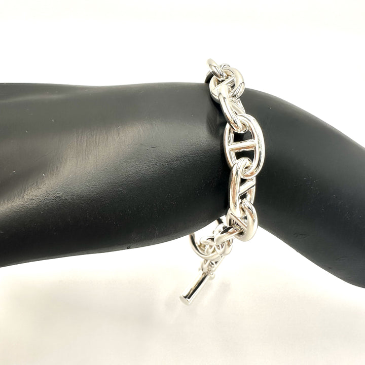 エルメス HERMES シェーヌダンクル ブレスレット MM17コマ