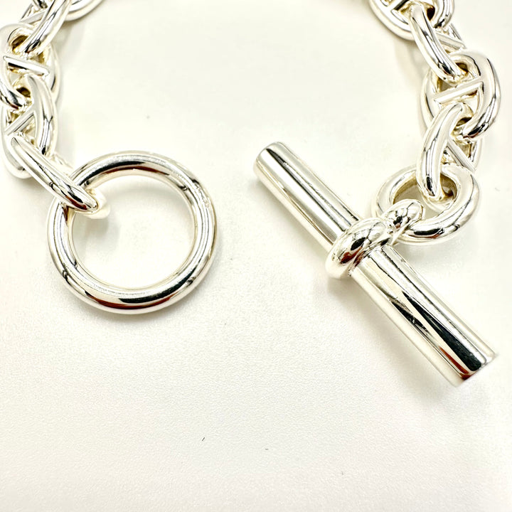 エルメス HERMES シェーヌダンクル ブレスレット MM14コマ