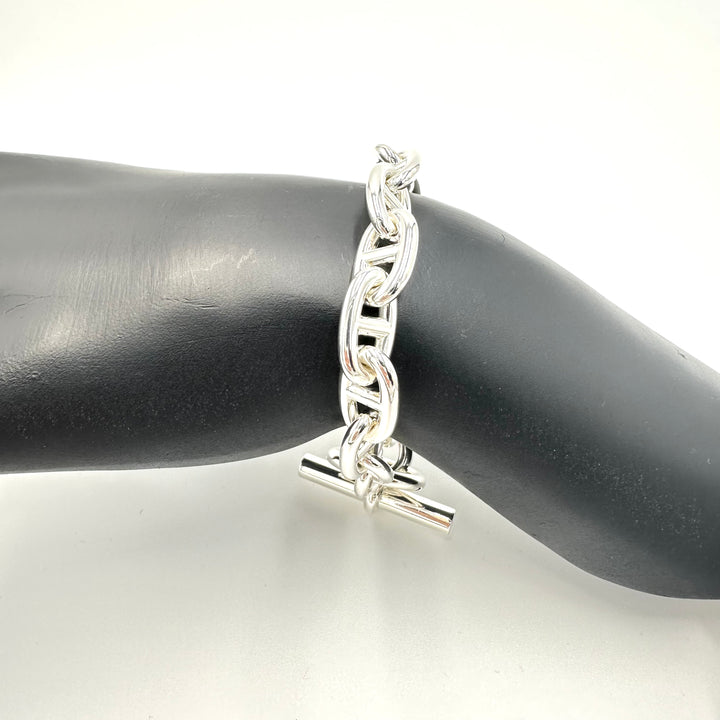 エルメス HERMES シェーヌダンクル ブレスレット MM14コマ