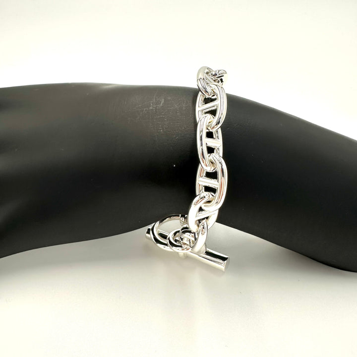 エルメス HERMES シェーヌダンクル ブレスレット MM14コマ