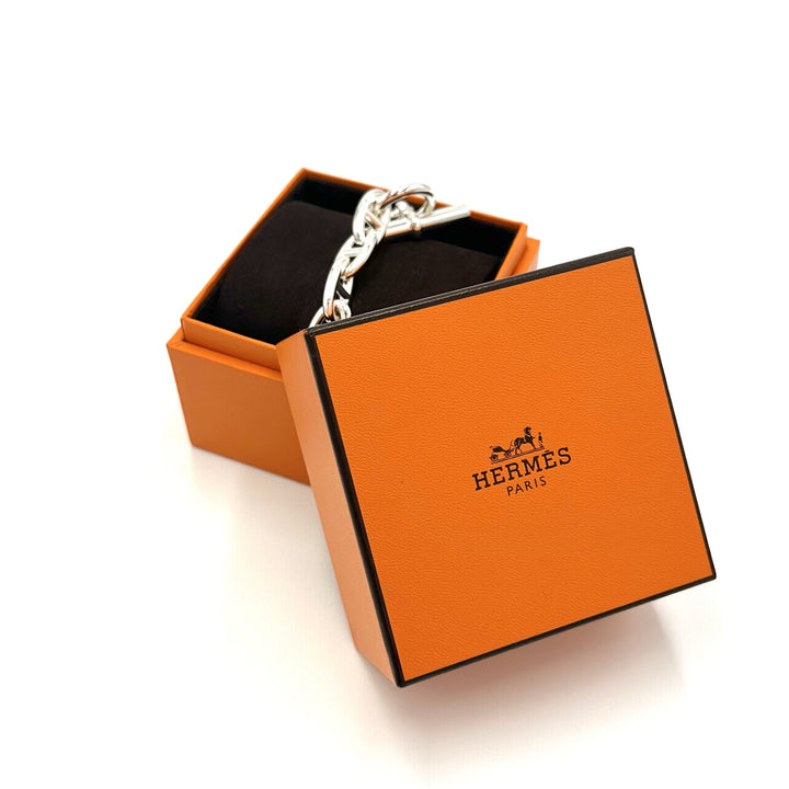 エルメス シェーヌダンクル ブレスレット GM12コマ 鑑定書付き