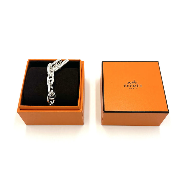 エルメス シェーヌダンクル ブレスレット GM12コマ 鑑定書付き