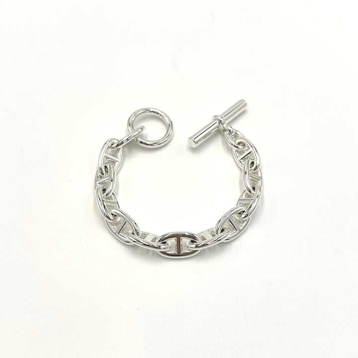 エルメス シェーヌダンクル ブレスレット GM12コマ 鑑定書付き