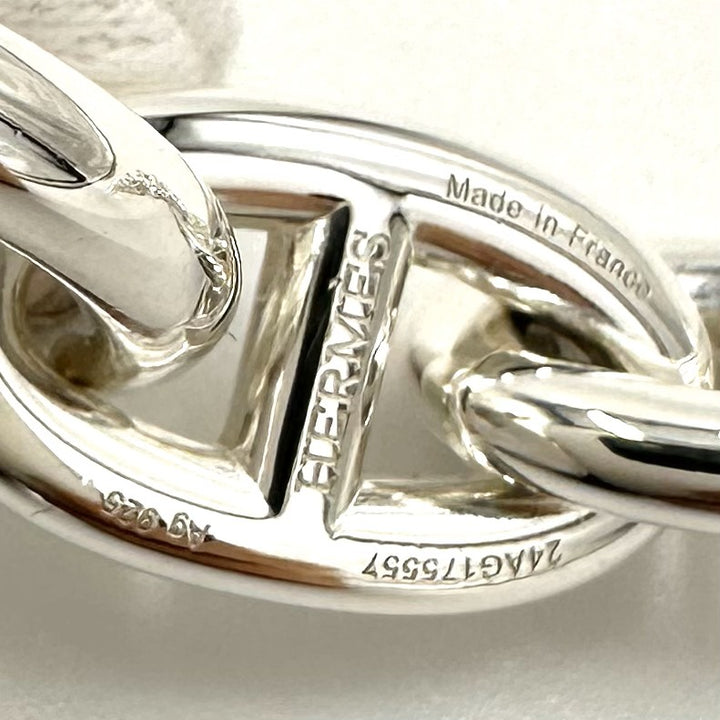 エルメス シェーヌダンクル ブレスレット GM12コマ 鑑定書付き