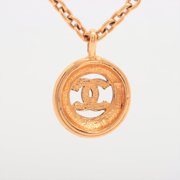 シャネル サークルココ 3848 ネックレス GP ゴールド