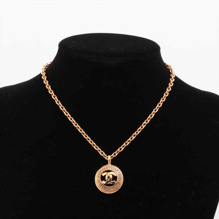シャネル サークルココ 3848 ネックレス GP ゴールド