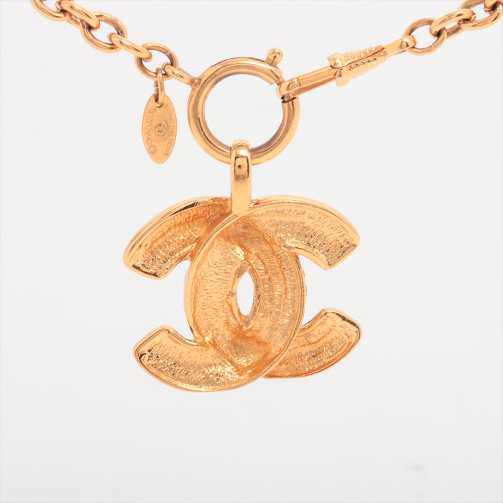 シャネル ココマーク マトラッセ 3856 ネックレス GP ゴールド