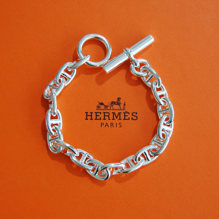 HERMES（エルメス） シェーヌダンクル mm 17 Silver H101994B 00017 鑑定書付き