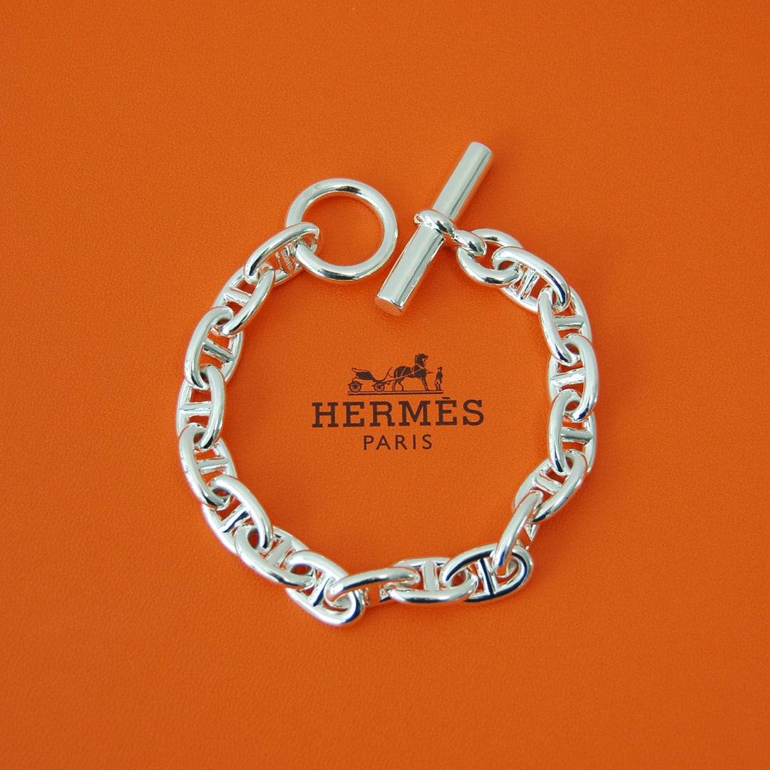 HERMES（エルメス） シェーヌダンクル mm 17 Silver H101994B 00017 鑑定書付き