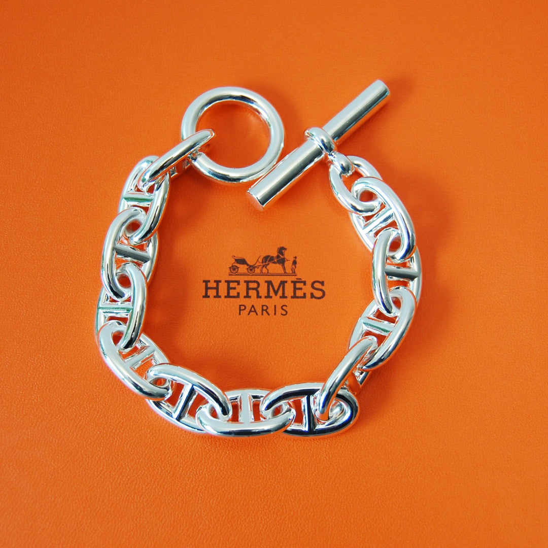 HERMES（エルメス） シェーヌダンクル TGM 12 Silver H101995B 00012 鑑定書付き