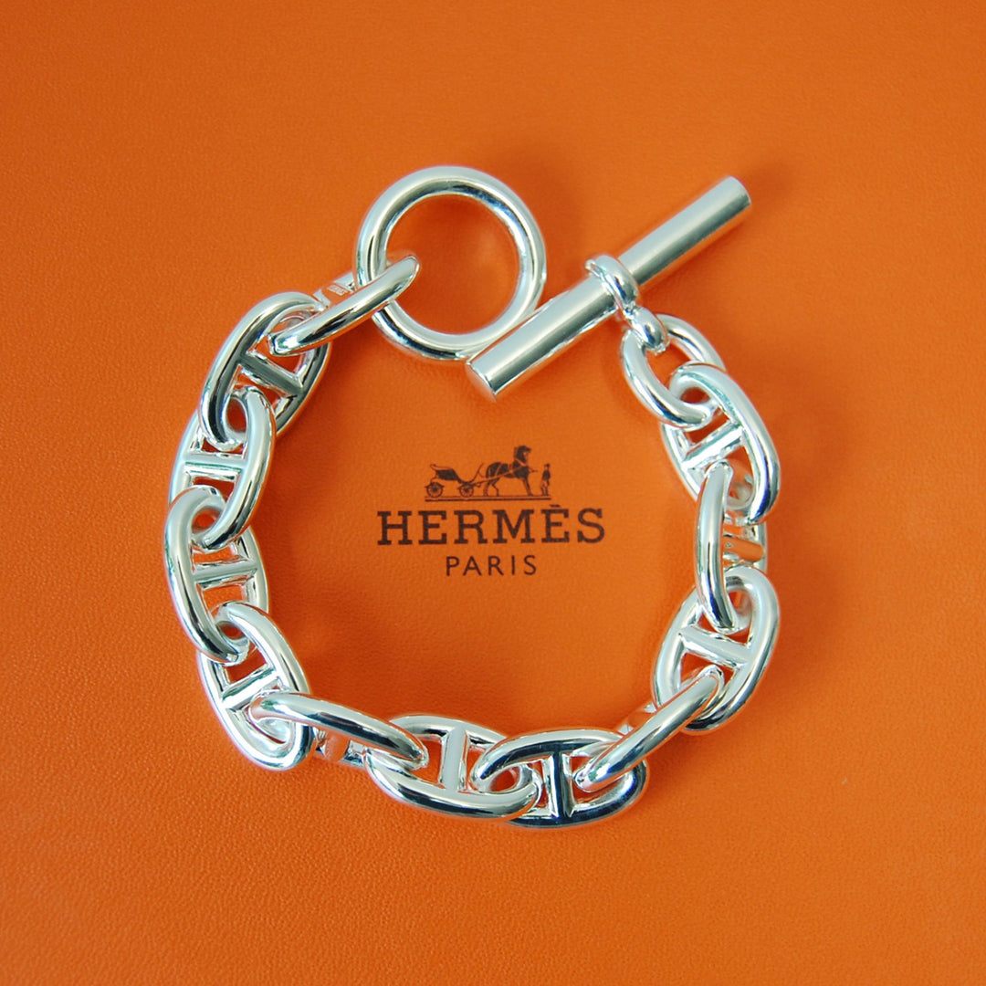 HERMES（エルメス） シェーヌダンクル TGM 12 Silver H101995B 00012 鑑定書付き