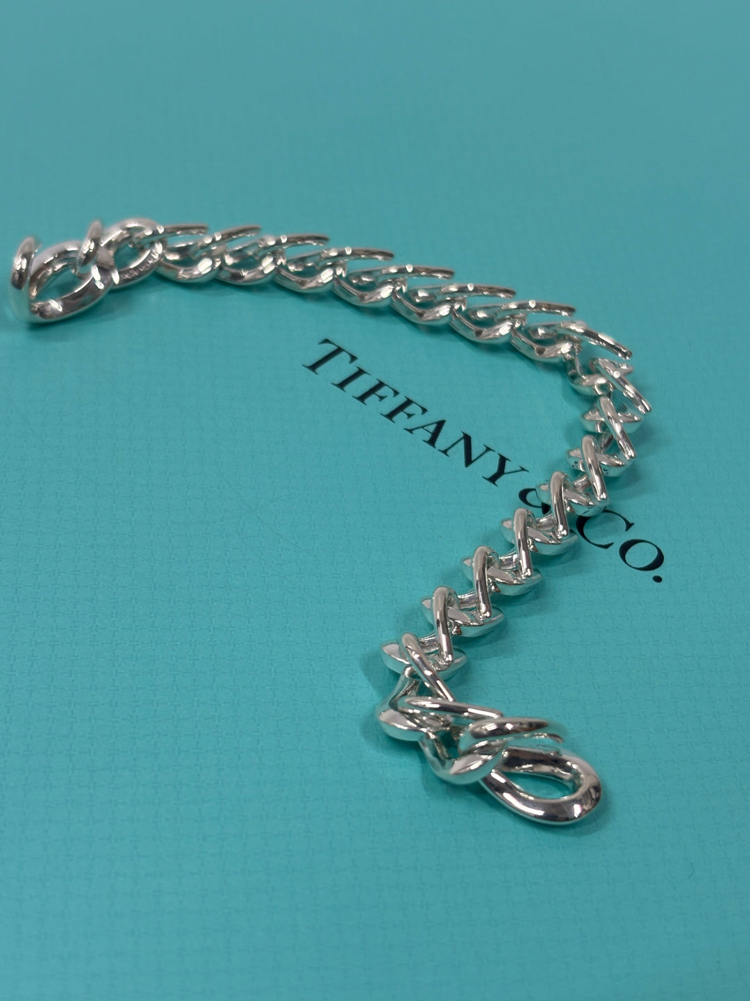 Tiffany ティファニー フォージミディアムリンクブレスレット M 20コマ