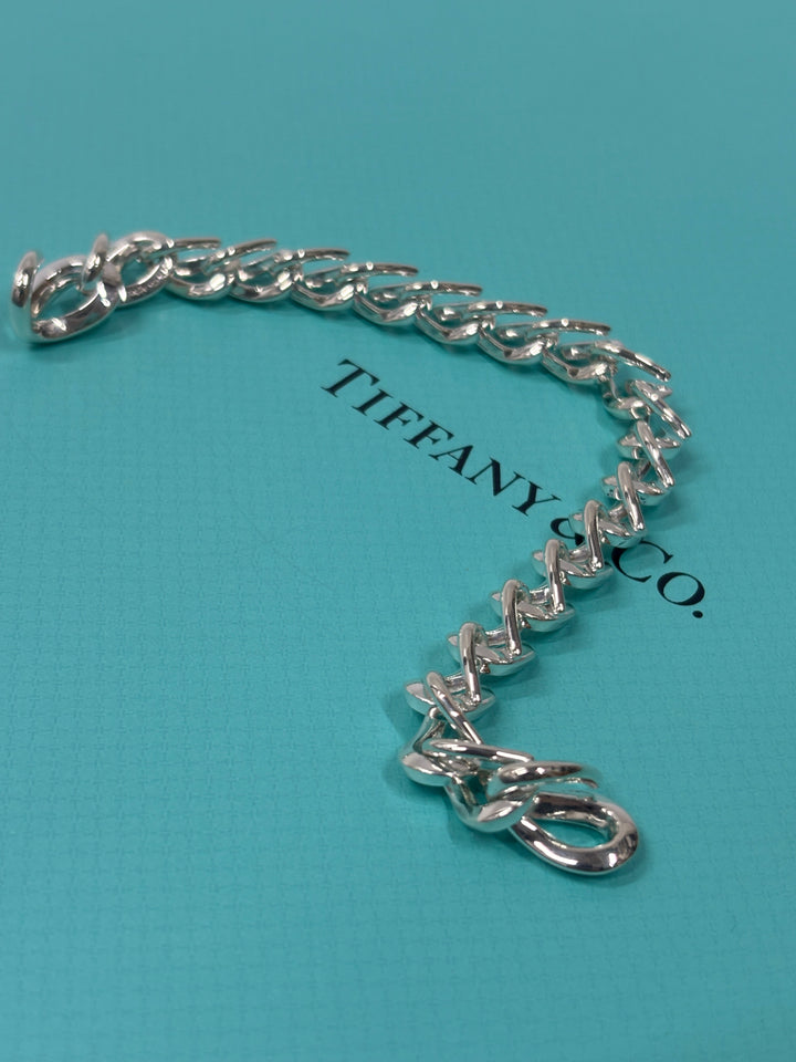 Tiffany ティファニー フォージミディアムリンクブレスレット M 20コマ