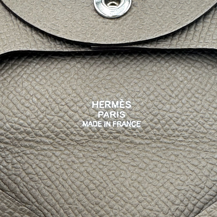 【ほぼ未使用】エルメス HERMES バスティア コインケース ベージュ