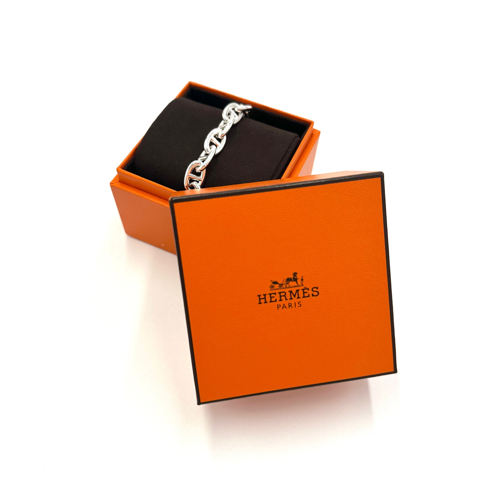エルメス HERMES シェーヌダンクル ブレスレット MM16コマ – Brandar