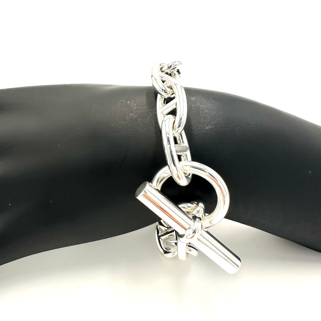 エルメス HERMES シェーヌダンクル ブレスレット GM13コマ – Brandar エルメス HERMES シェーヌダンクル ブレスレット GM13コマ – Brandar