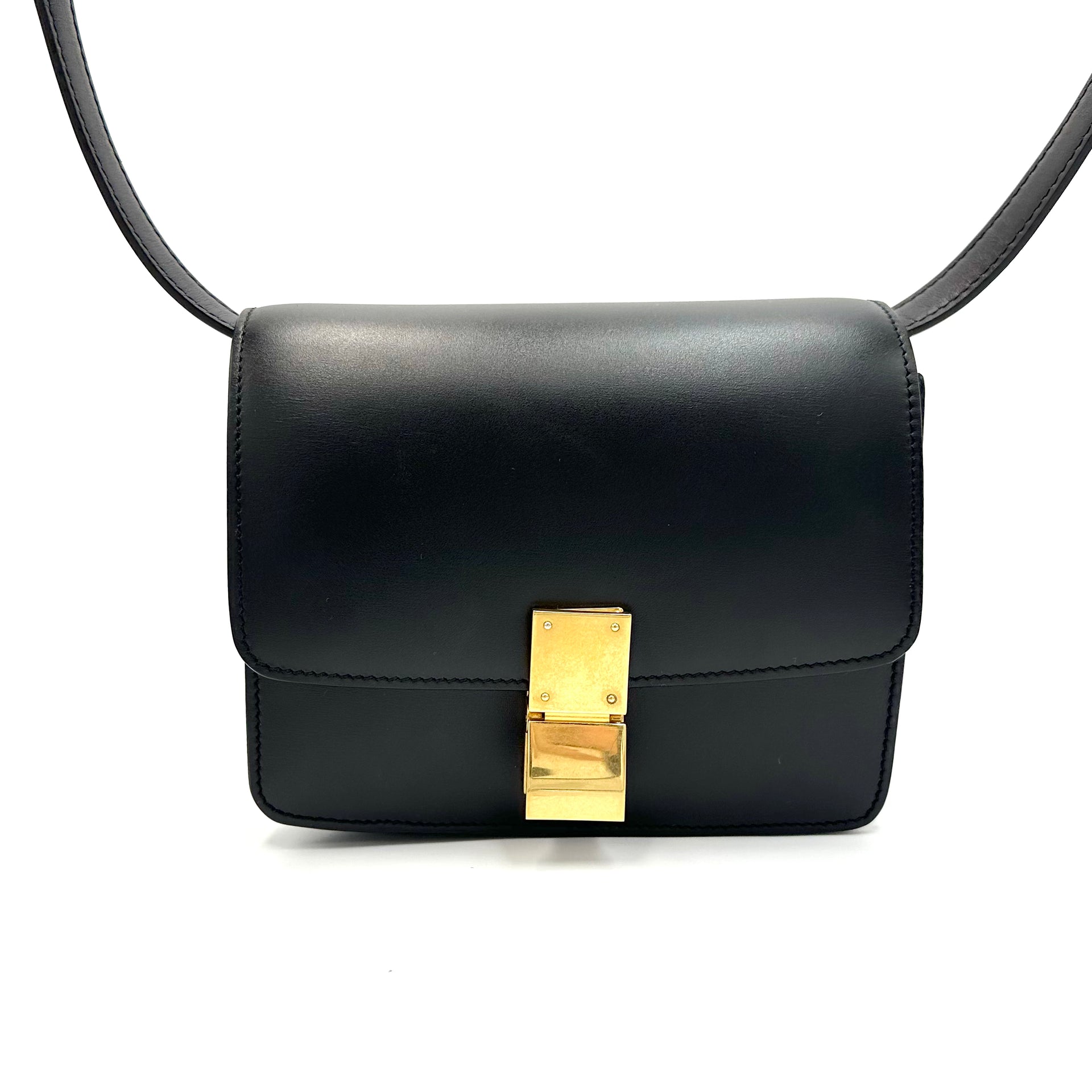 CELINE セリーヌ★CLASSIC BAG★クラシック バッグ【ランク:A】 セリーヌ CELINE クラシックボックス レザー ショルダーバッグ