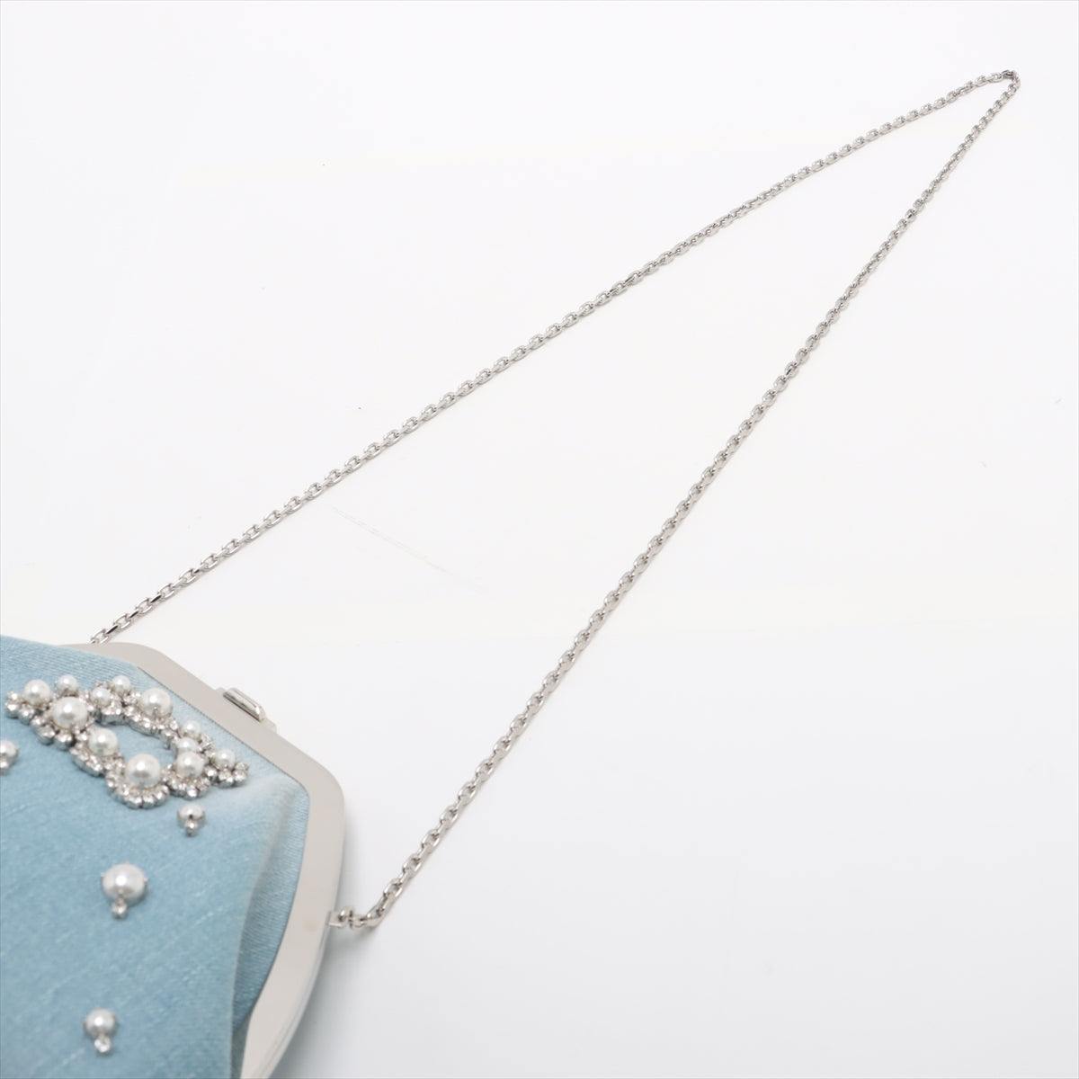 ロジェヴィヴィエ Roger Vivier デニムチェーンショルダーバッグ